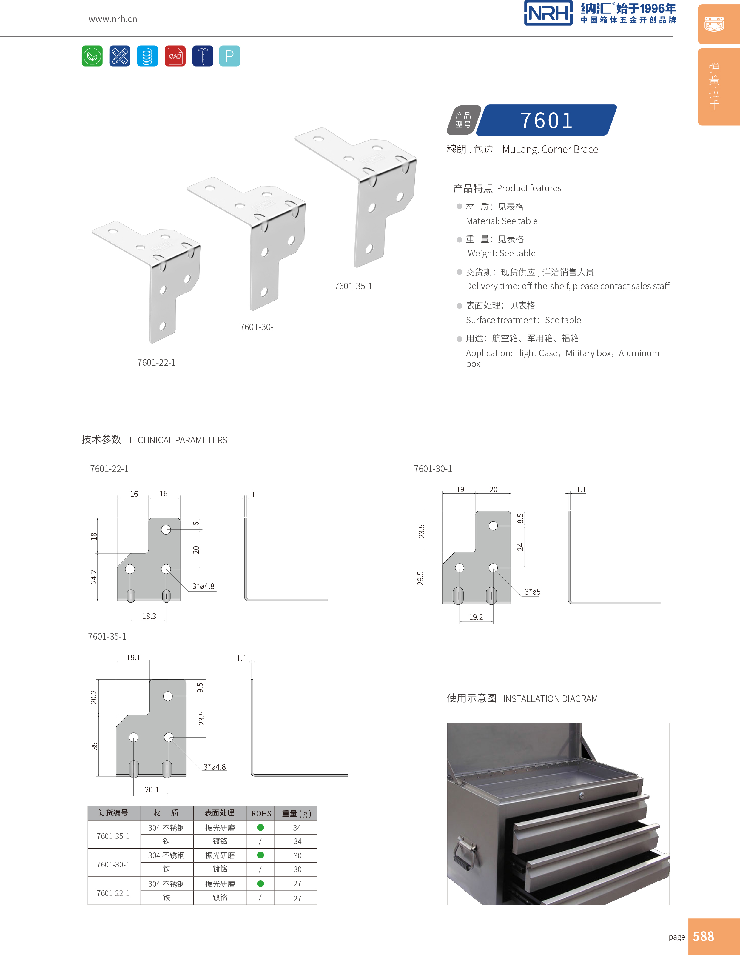 包邊7601-22-1木箱鐵護(hù)角木箱護(hù)邊護(hù)角包邊 